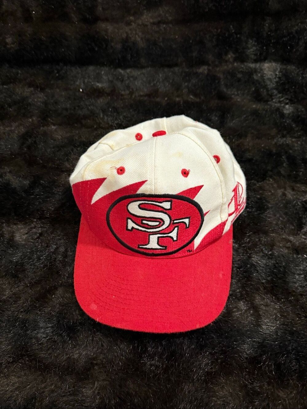 Vintage San Francisco 49ers Sharktooth Snapback Hat Cap Logo Athletic Pro Line